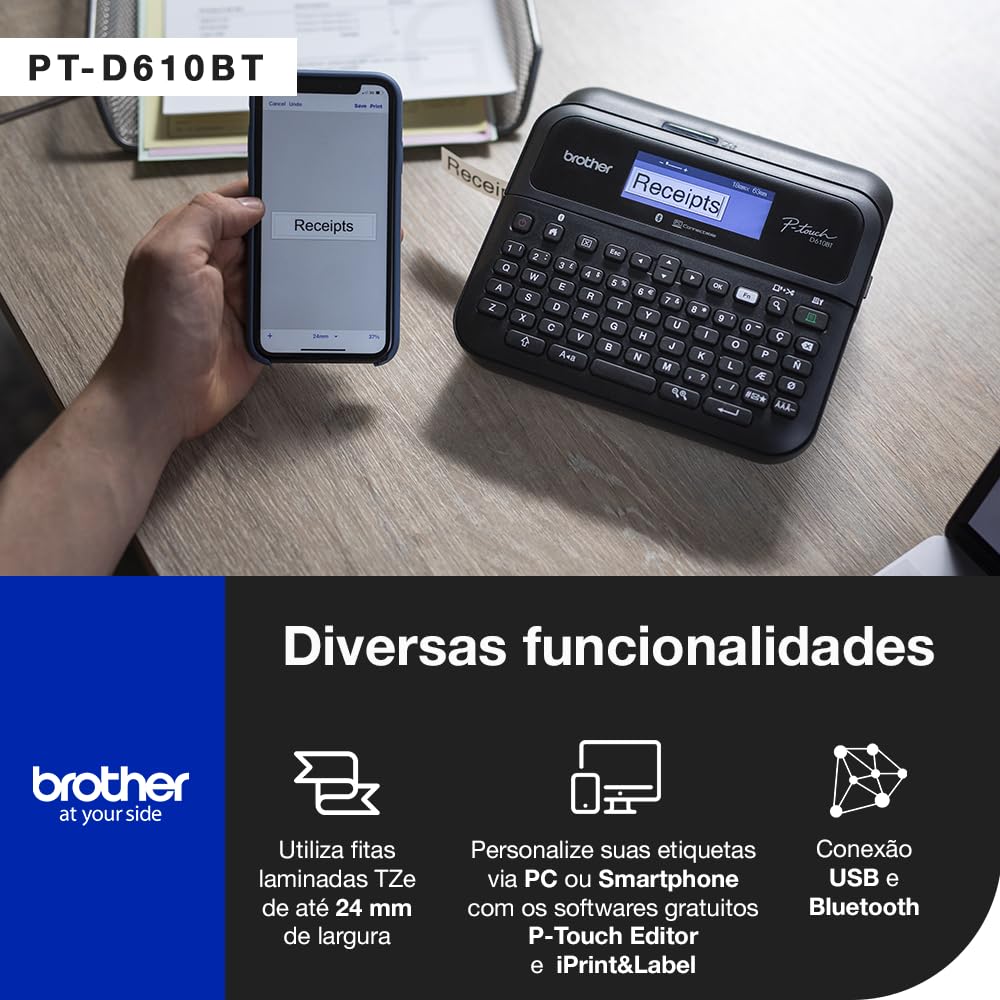 Brother Printer PTD610BT, Standard – view 4