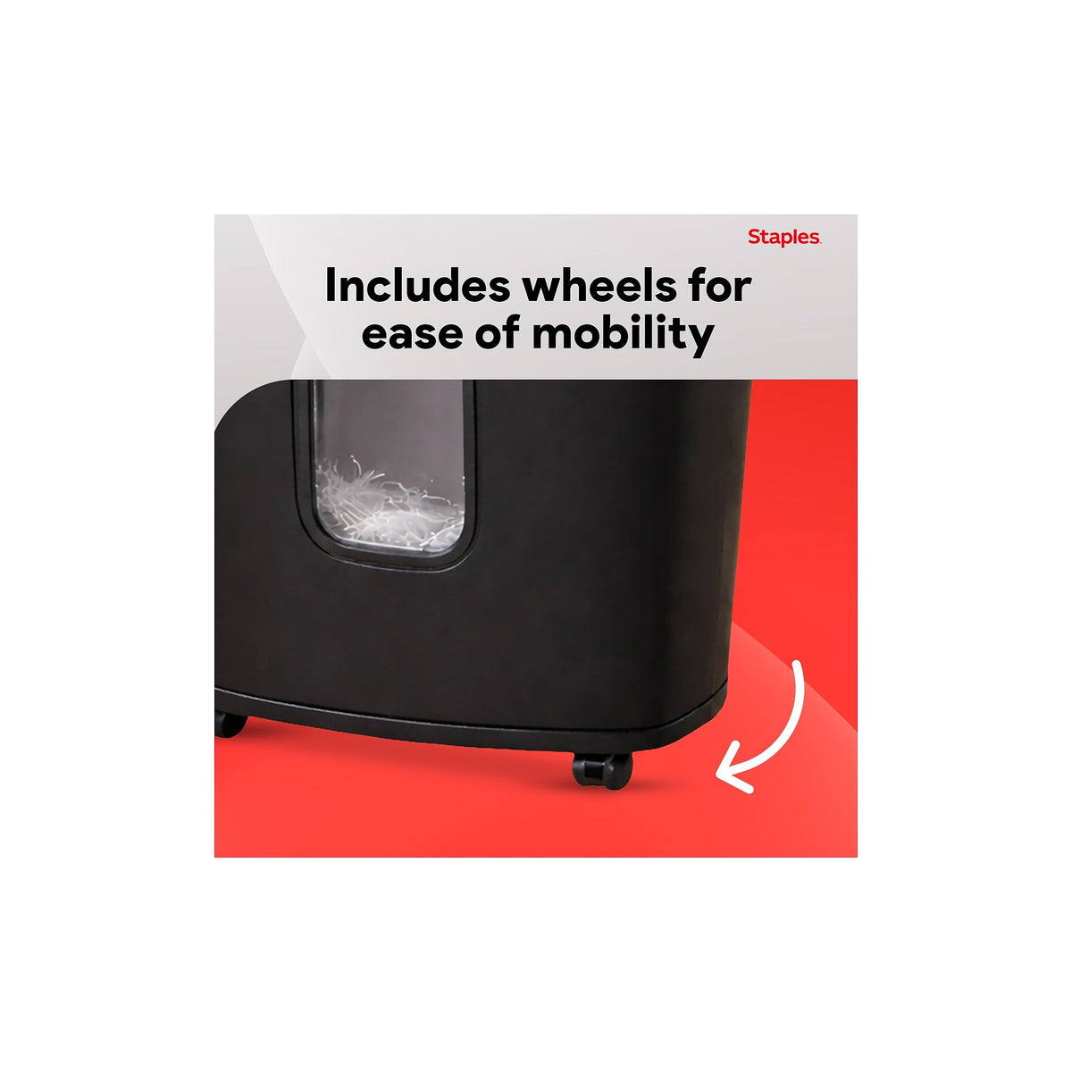 STAPLES Paper Shredder ST62153, 12 Sheet (Tall) – view 6