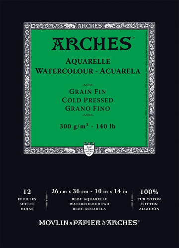 Arches Art Media Paper 400014955, 10"x14"