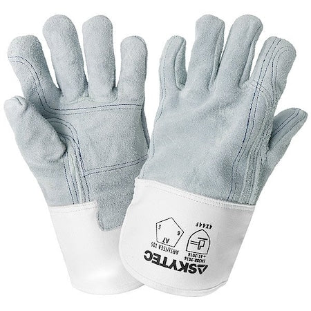 Globus Leather Cut Glove, Safety Cuff, 11/XXL, Pair