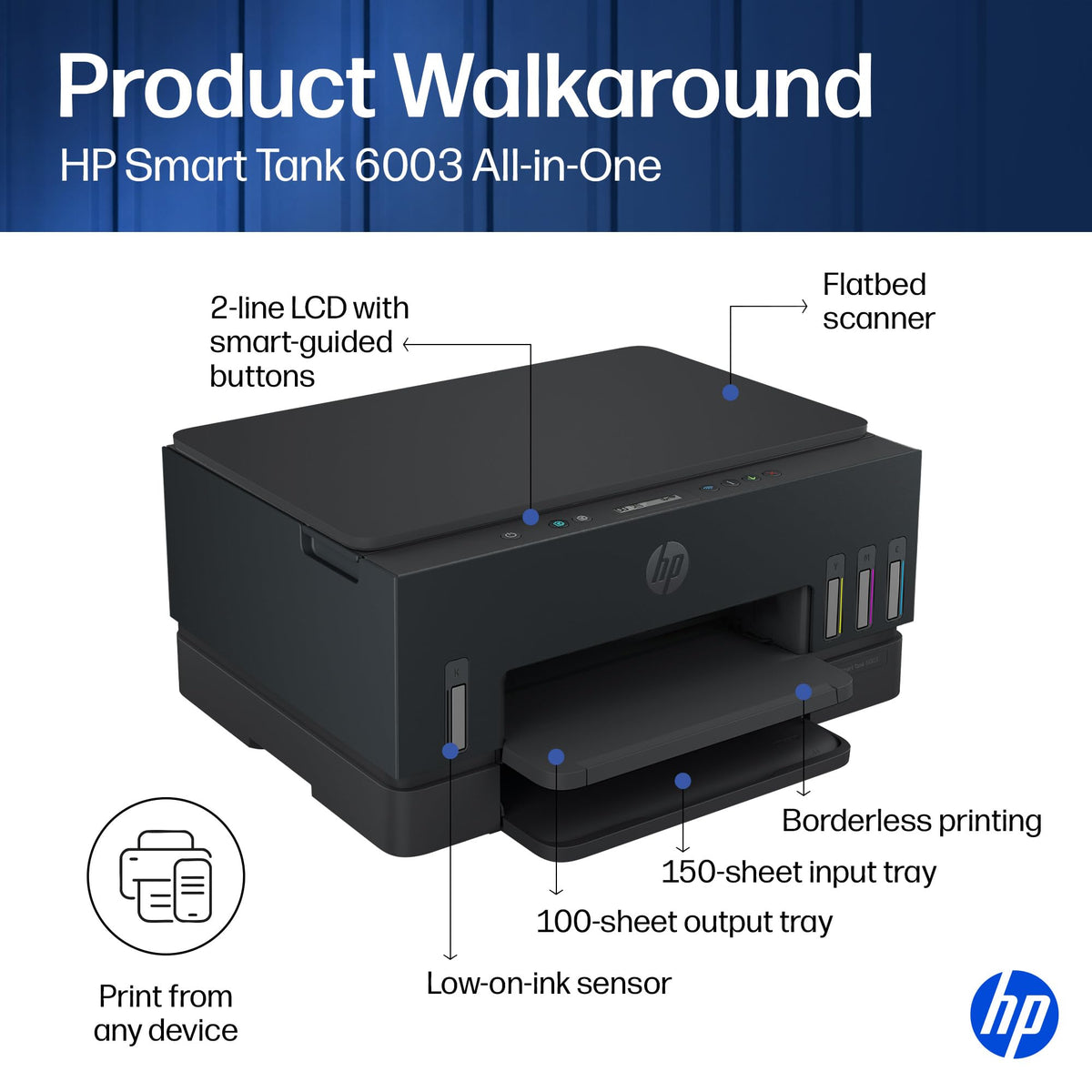 HP Printer D35XXA#B1H, one size – view 4