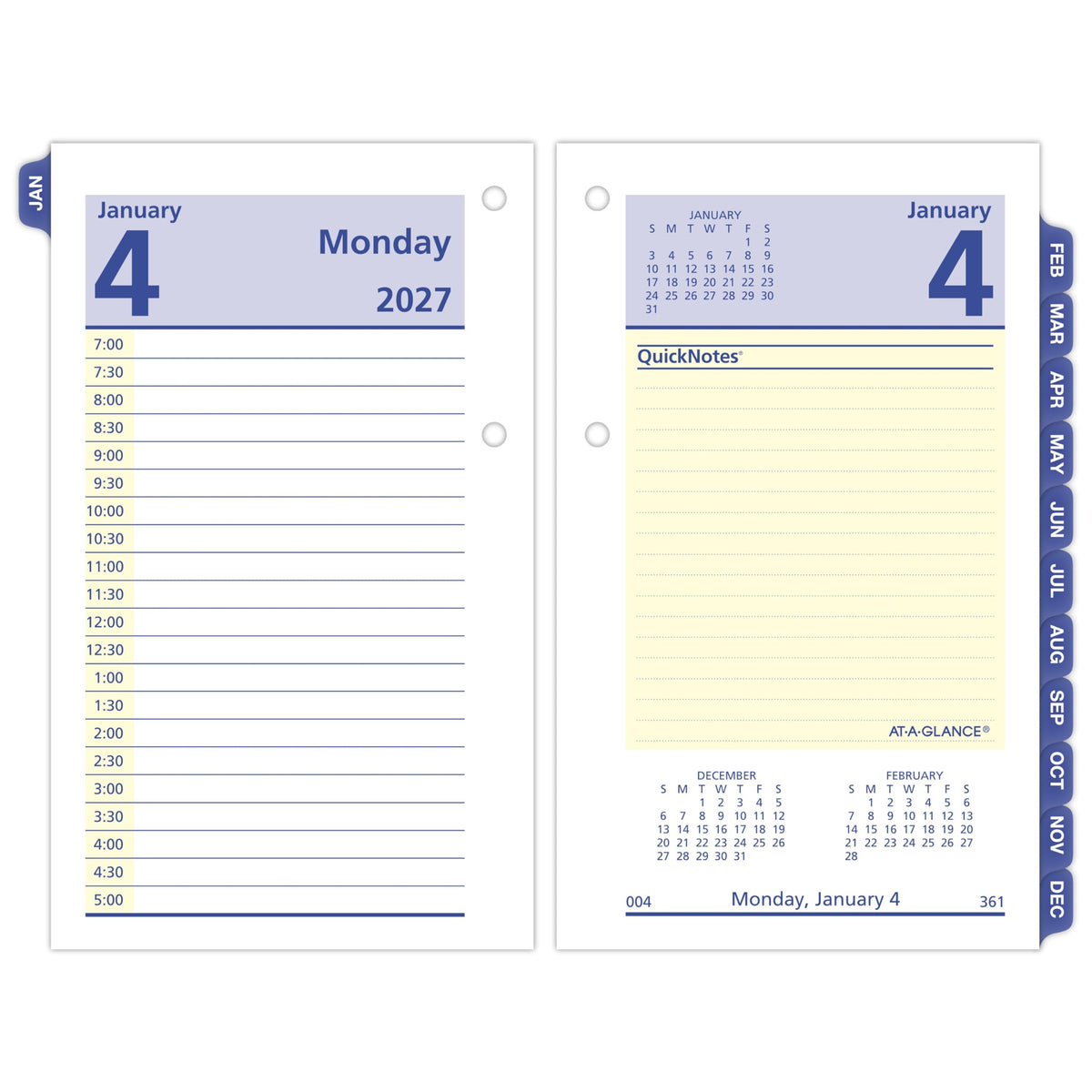 AT-A-GLANCE Calendar E51750, 3.5" x 6"
