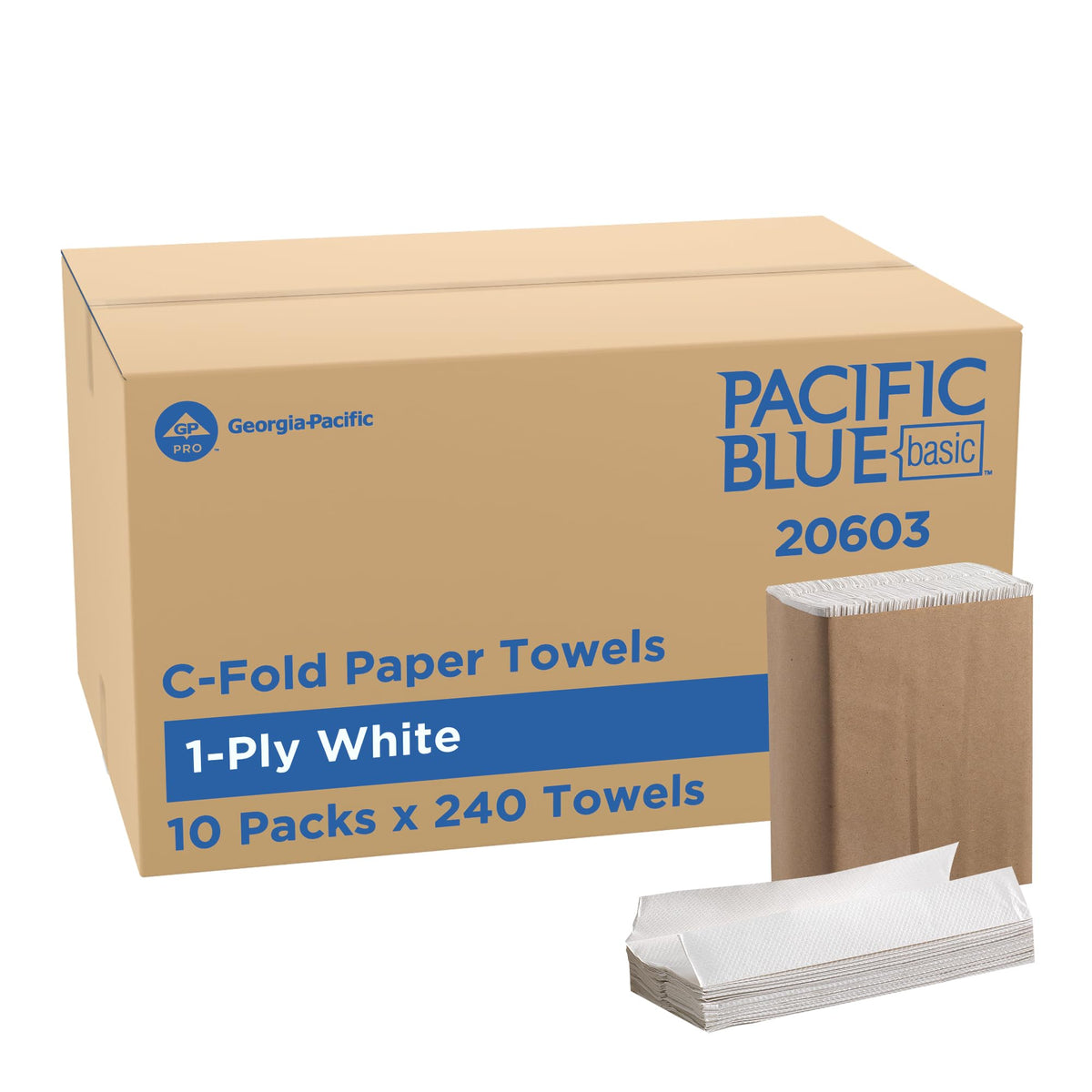 Georgia-Pacific Paper Towel 20603, 240 Count (Pack of 10), 2400 Count