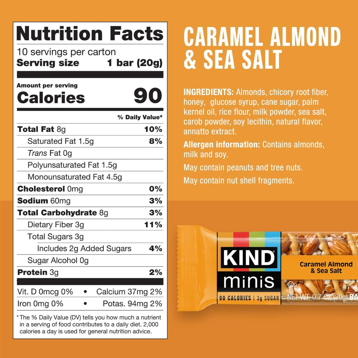 KIND Snack Food Bar 602652279638, 20 Count – view 3