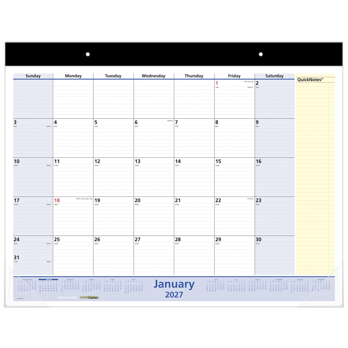AT-A-GLANCE Calendar SK70000, 21.75"W x 17"H