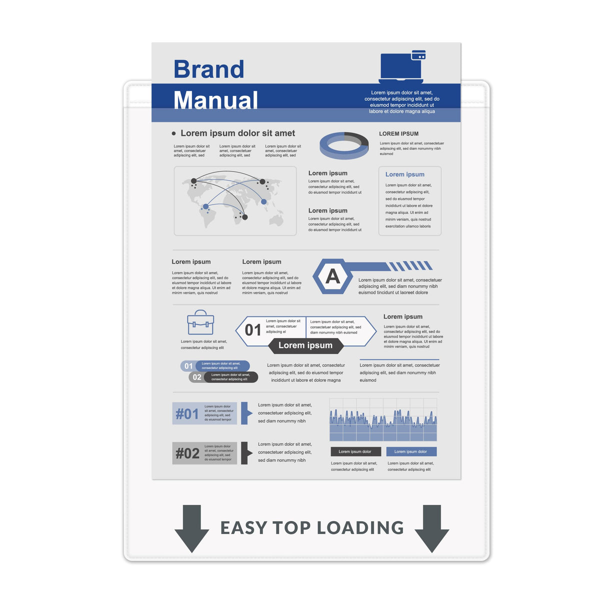 C-Line Card Document Sleeve 80912, 9 x 12-Inch, 50 Count – view 6