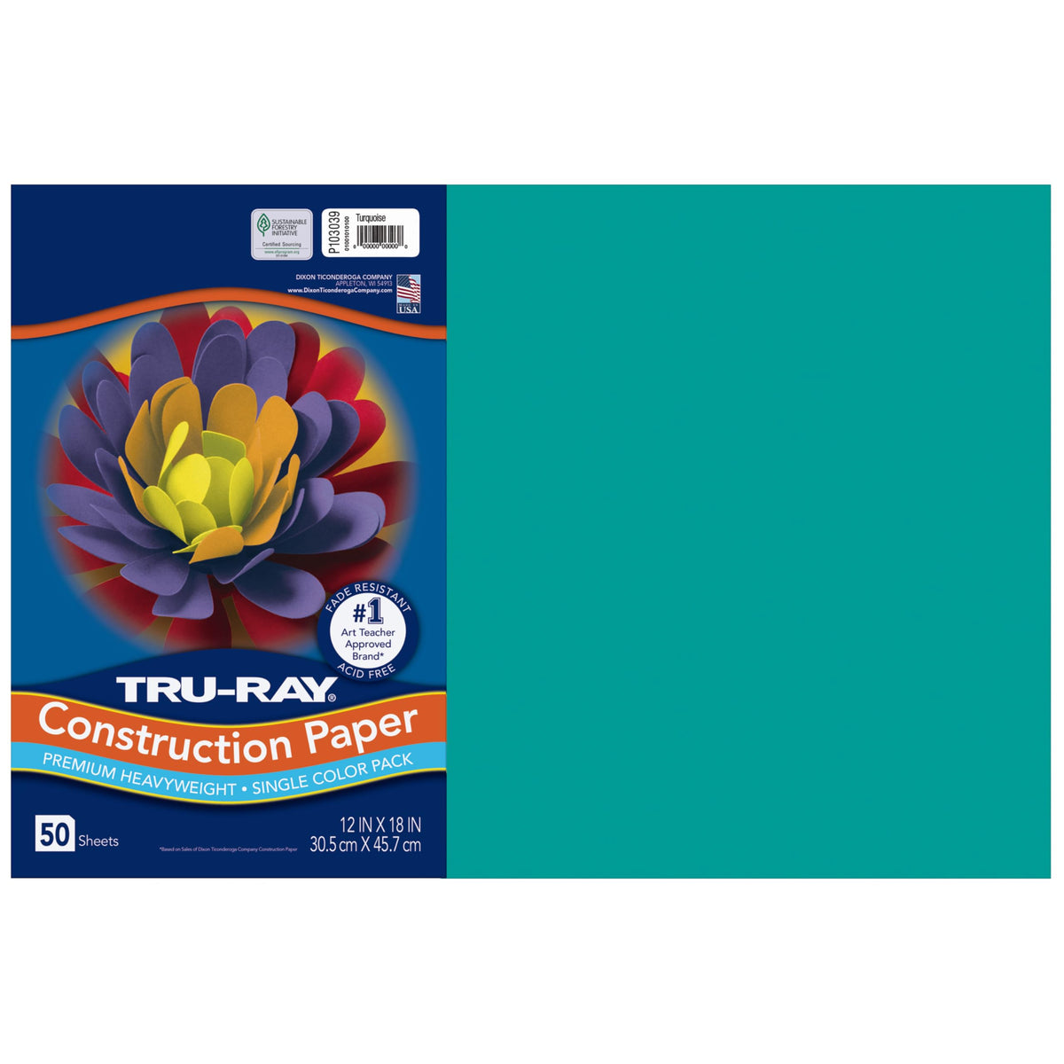 Tru-Ray Art Media Paper P103039, 12" x 18", 50 Count