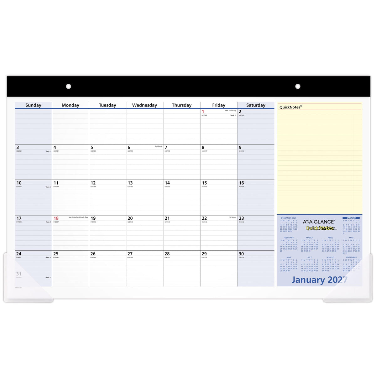 AT-A-GLANCE Calendar SK71000, 18"W x 11"H