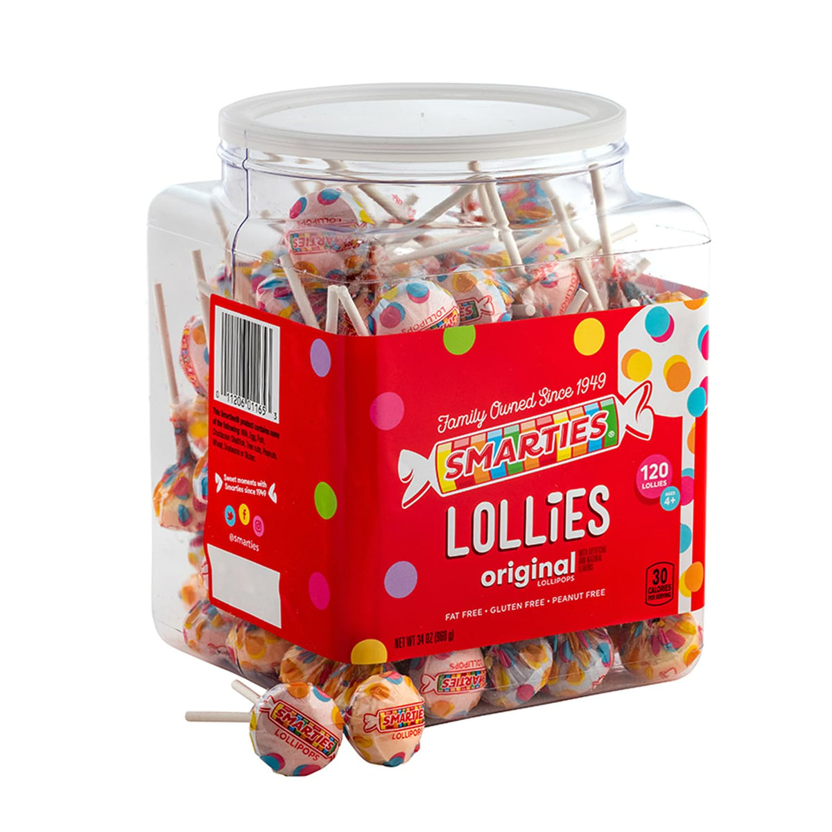 Smarties Sugar Candy 1165, 34 Ounce