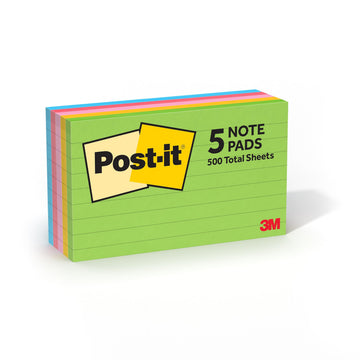 Post-it Self Stick Note 635-5AU, 0.8" x 1.2", 5 Count