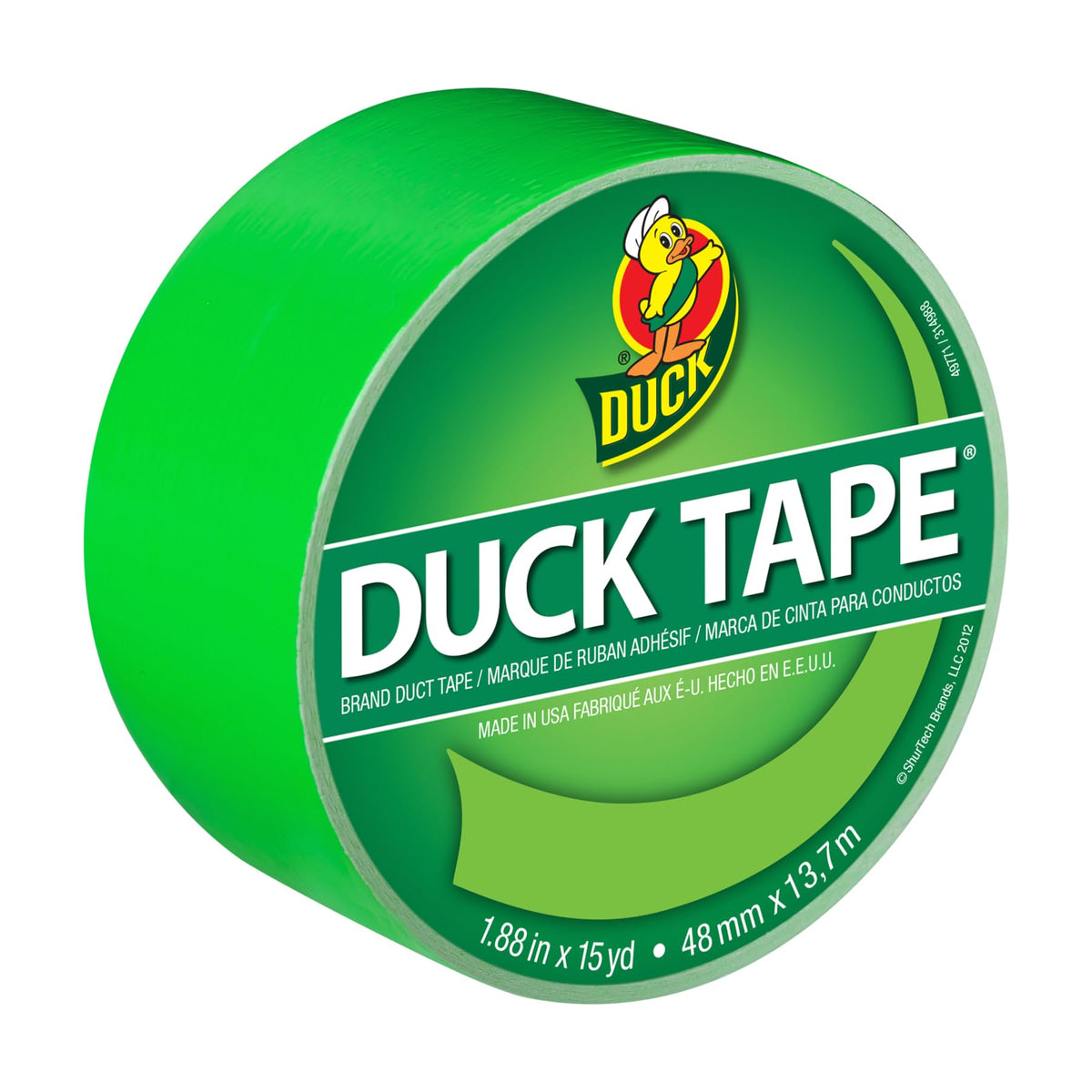 Duck Adhesive Tapes 1265018, Single Roll