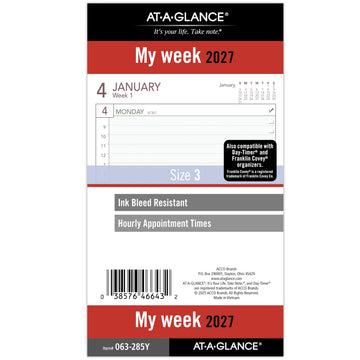 AT-A-GLANCE Planner 063-285Y, Size 3