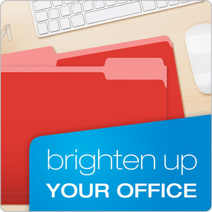 Pendaflex File Folder 152 1/3 RED, 1 Box, 100 Count – view 6