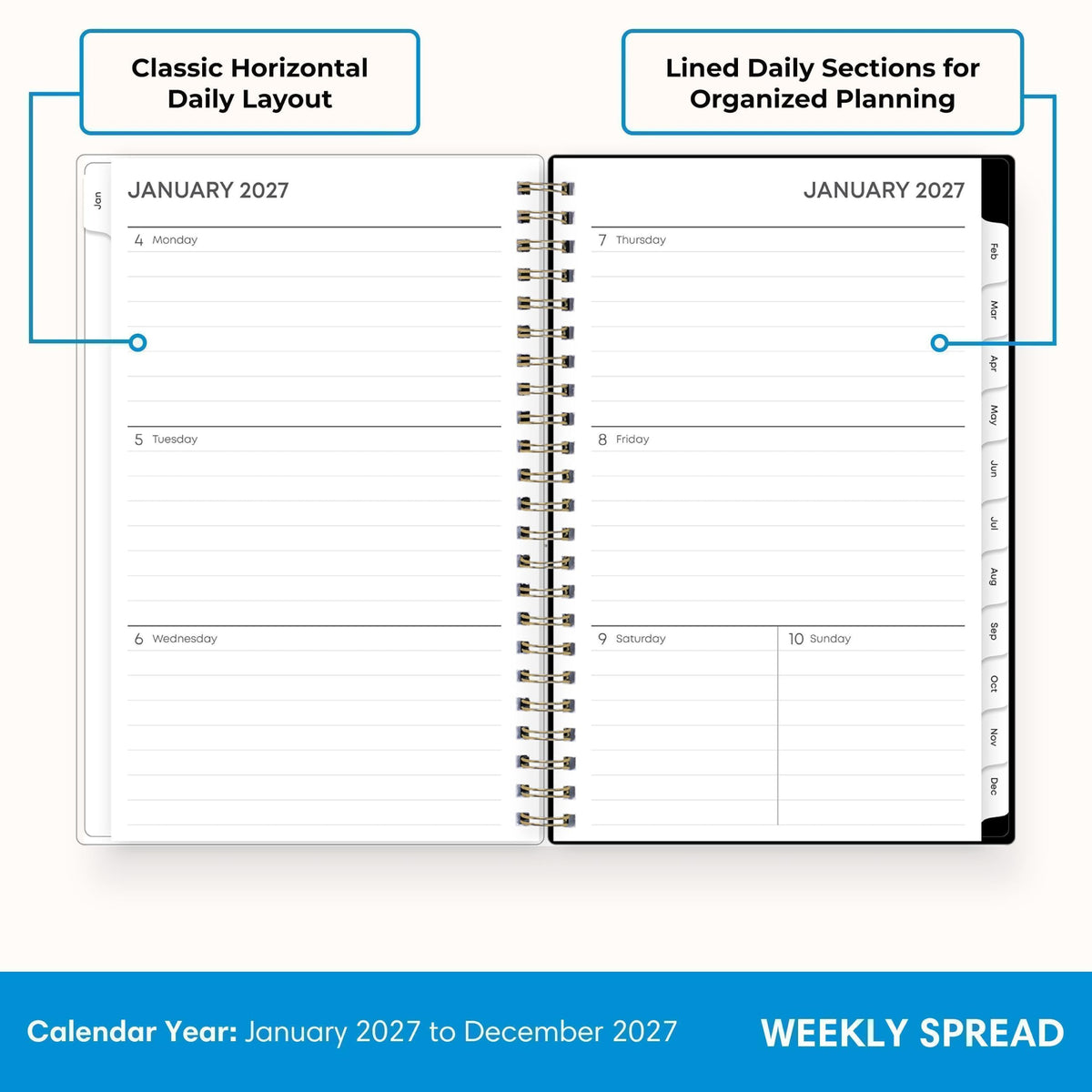 Blue Sky Planner 110212-27AMZ, 5" x 8" – view 3
