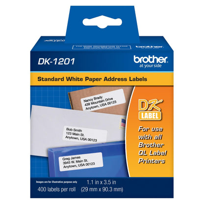 Brother Label DK1201, 1 Roll, 400 Count