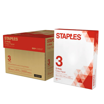 Staples Print Copy Paper 221192, 5,000 Sheets