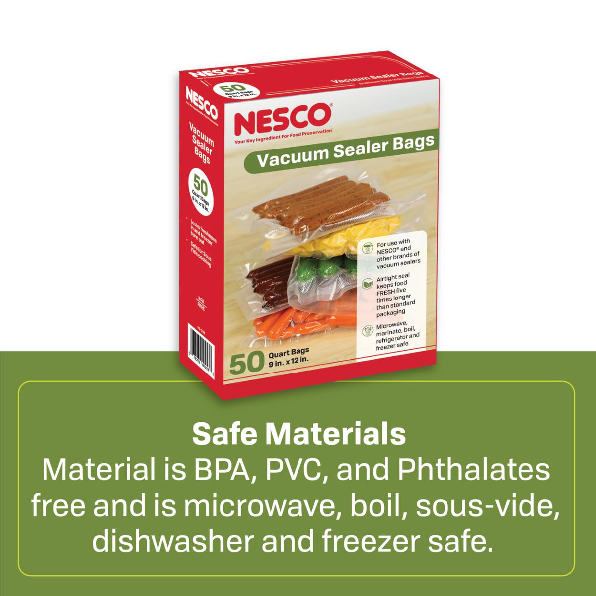 NESCO Food Storage Bag VS-05B, 8" X 12" – view 5