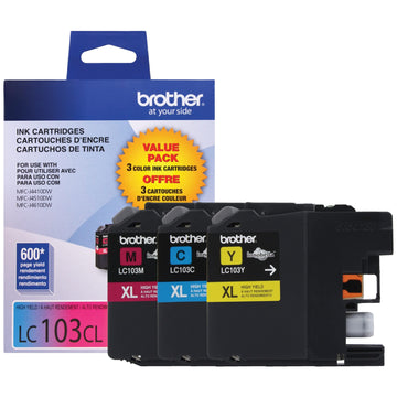 Brother Inkjet Printer Ink LC1033PKS, 3.7 x 2 x 4.7 in (3 Count, Pack of 1)