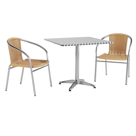 Flash Furniture Kitchen Furniture TLH-ALUM-32SQ-020BGECHR2-GG - product photo 1