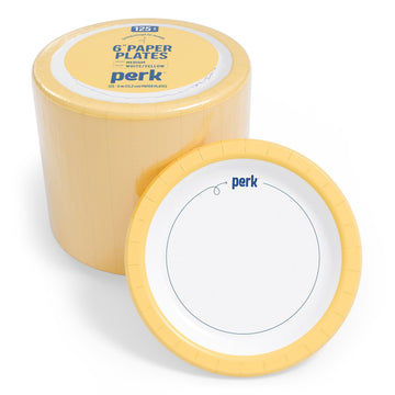 Perk Dishware Plate PK54328, 125 Pack