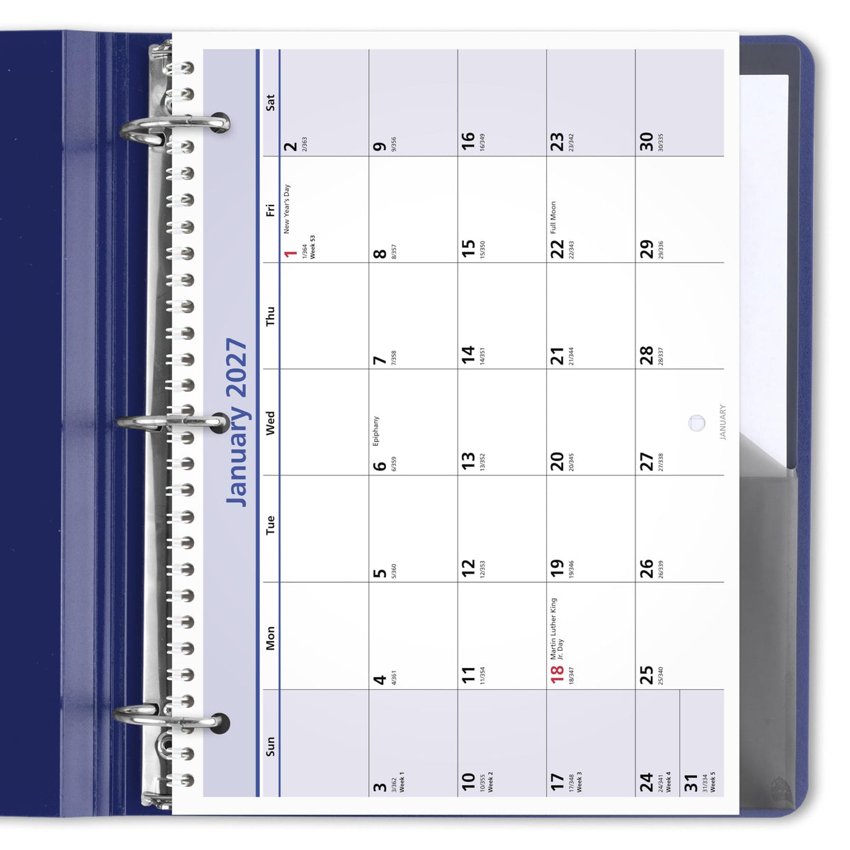 AT-A-GLANCE Calendar PM5028, 8"W x 11"H – view 4