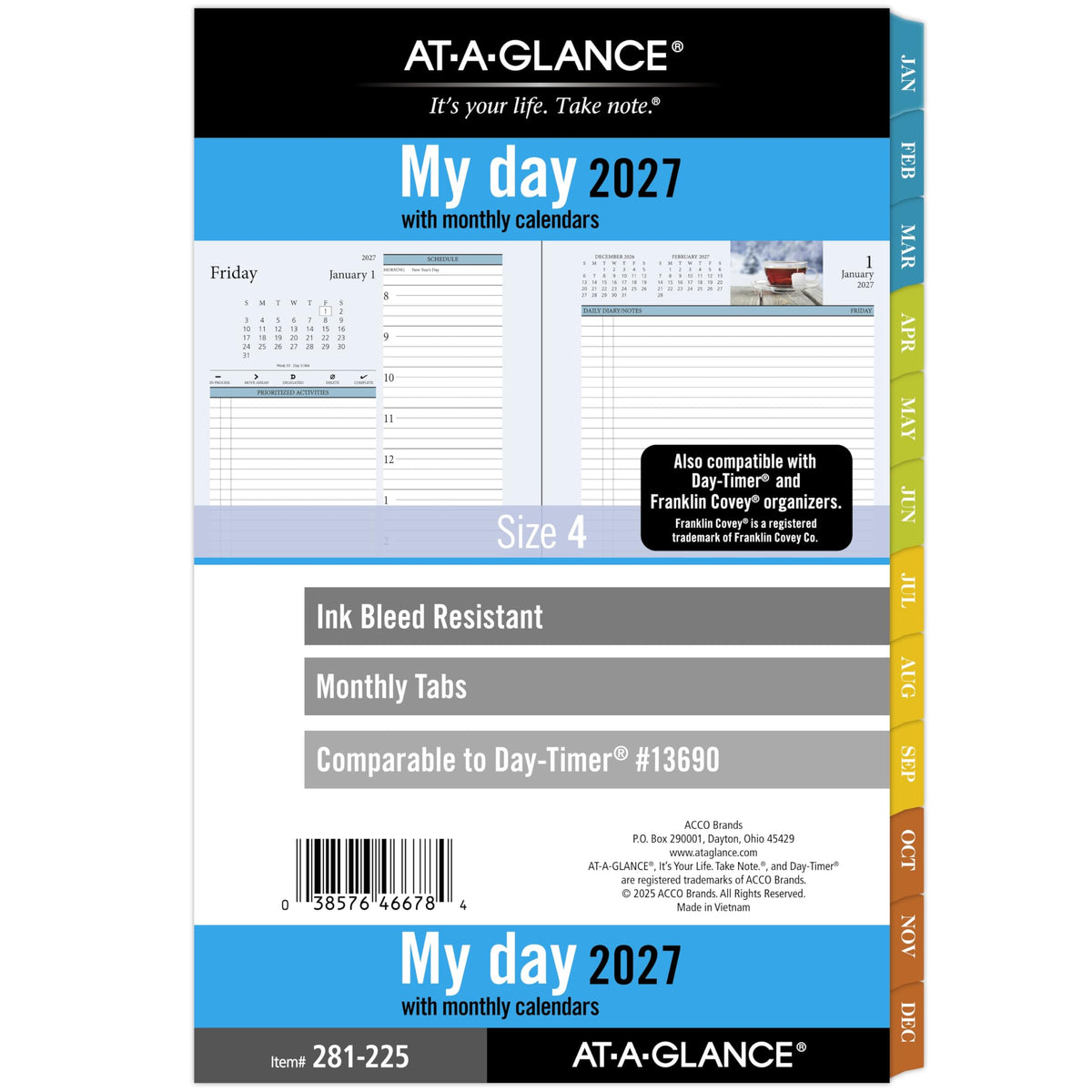 AT-A-GLANCE Planner 281-225, Size 4 Desk