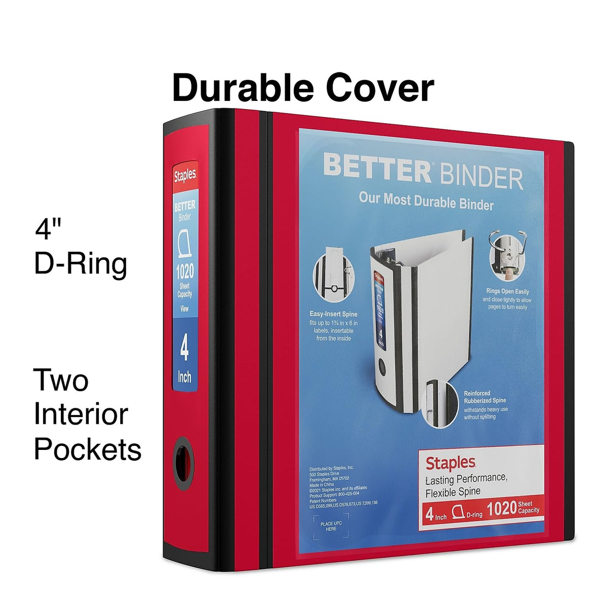 Staples Storage Binder ST55815-CC, 4-Inch – view 2