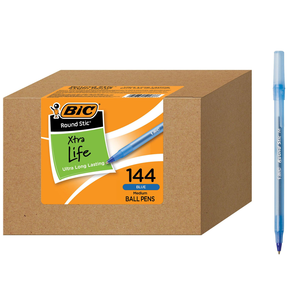BIC Writing Instrument BSM144AZ-BLU, 144 Count