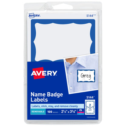 Avery Label 5144, 2-1/3" x 3-3/8", 100 Count