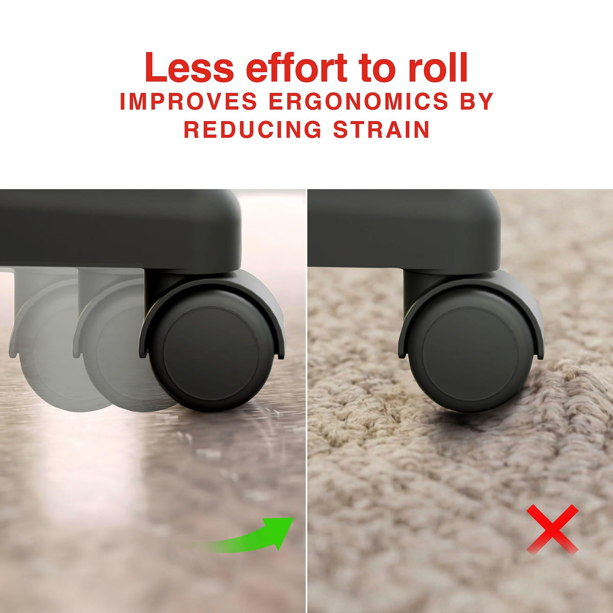 Staples Chair Mat 20236-CC, 45" x 53" – view 7