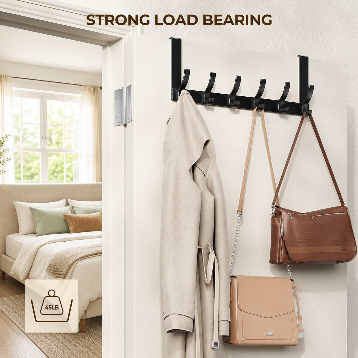 Optish Storage Hook door hook, 1 Pack-12 Hooks – view 3