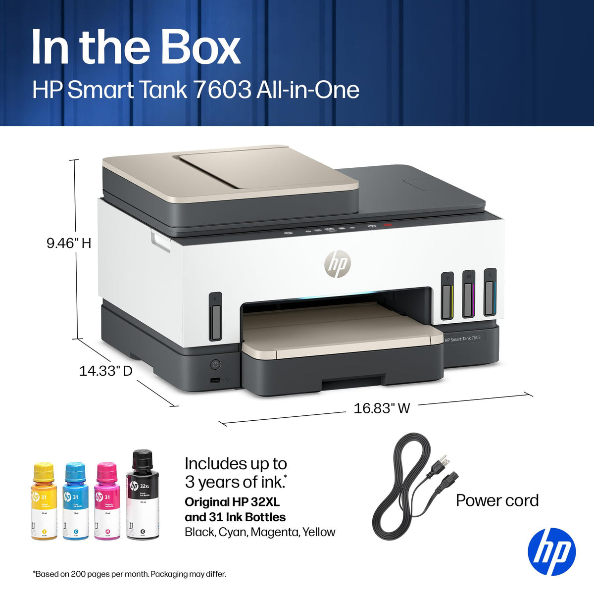 HP Printer 9B5D1A#B1H, one size – view 5