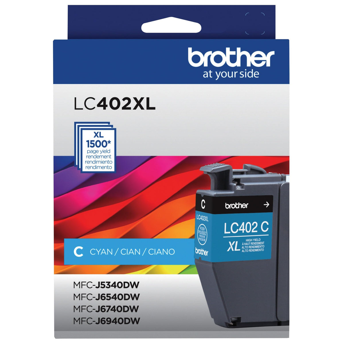 Brother Inkjet Printer Ink LC402XLCS, High Yield