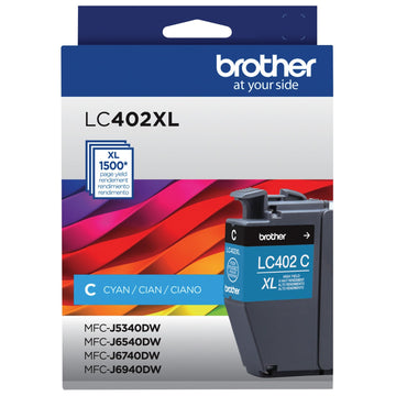 Brother Inkjet Printer Ink LC402XLCS, High Yield