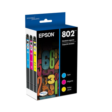 Epson Inkjet Printer Ink T802520, Standard Capacity, 3 Count