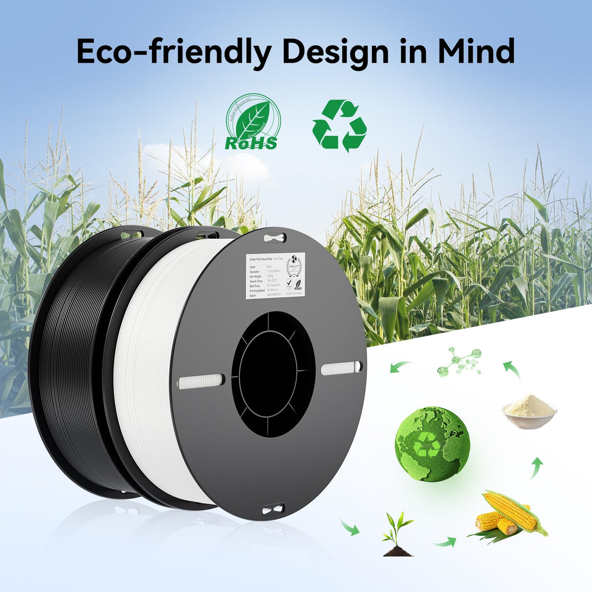 Creality Thermoplastic Filament Hyper RFID PLA_AU1, 2kg – view 7