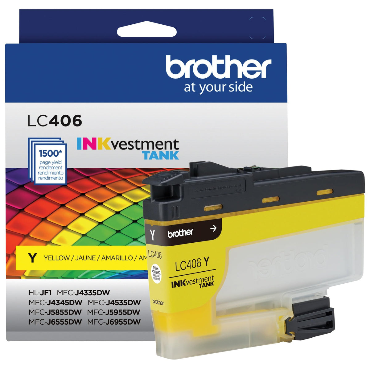 Brother Inkjet Printer Ink LC406YS, 48 Count
