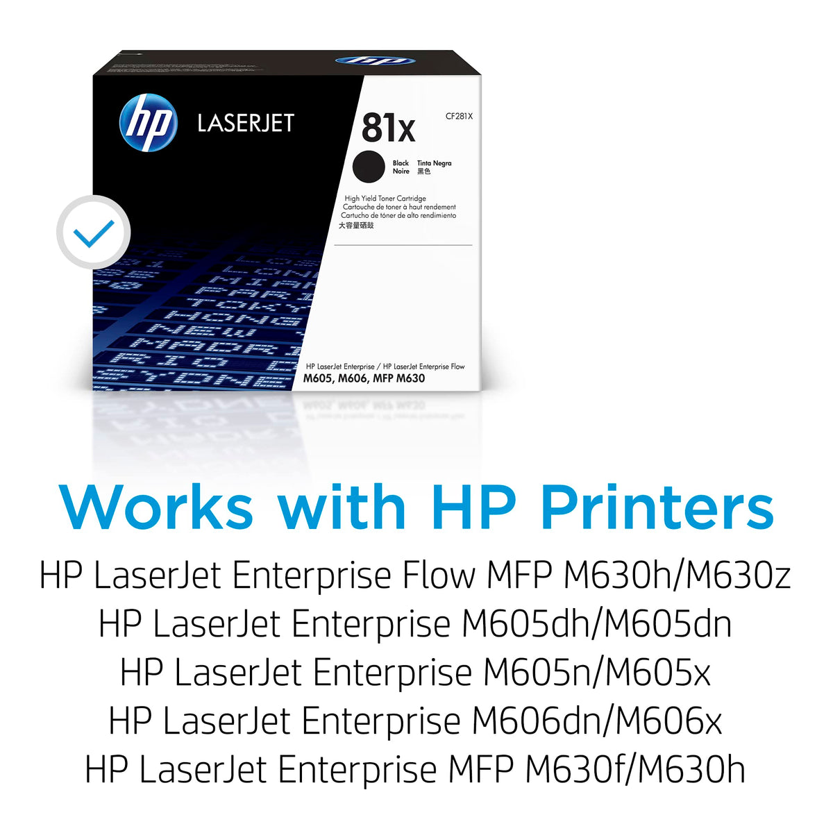 HP Laser Printer Toner CF281X, 81X High Yield Black Original – view 2