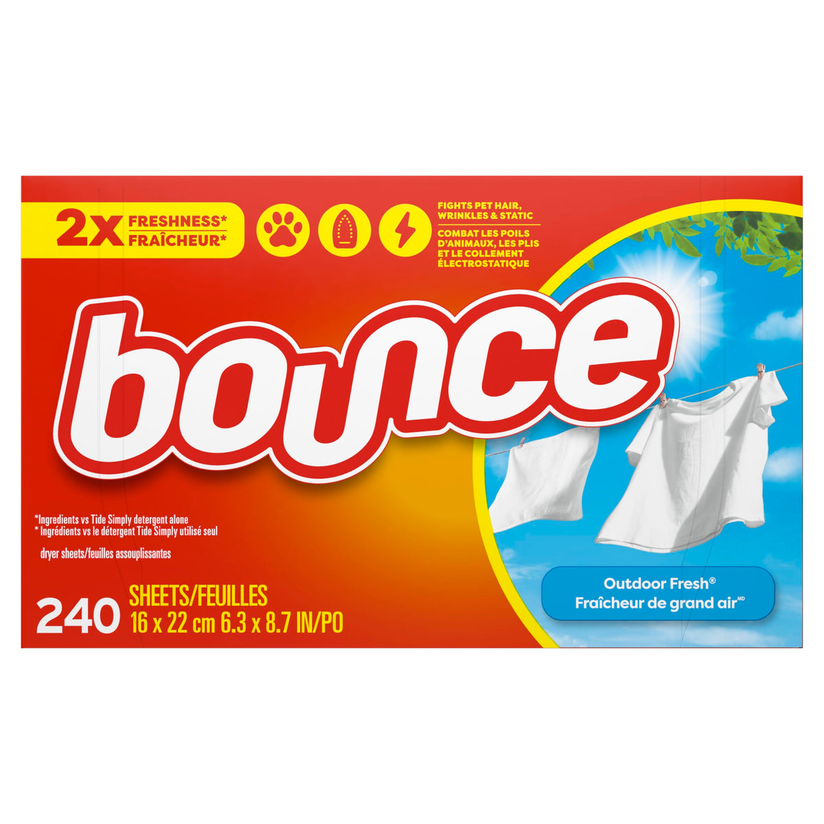 Bounce Fabric Softener cecominodo65384, 240 Count – view 8