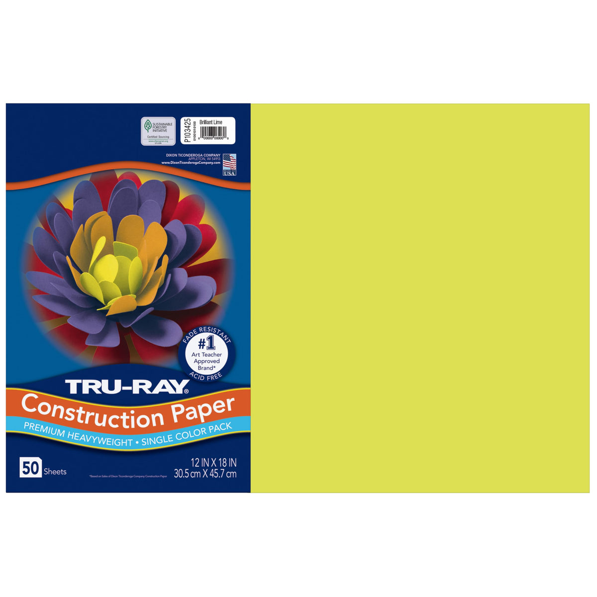 Tru-Ray Art Media Paper P103425, 12" x 18", 50 Count