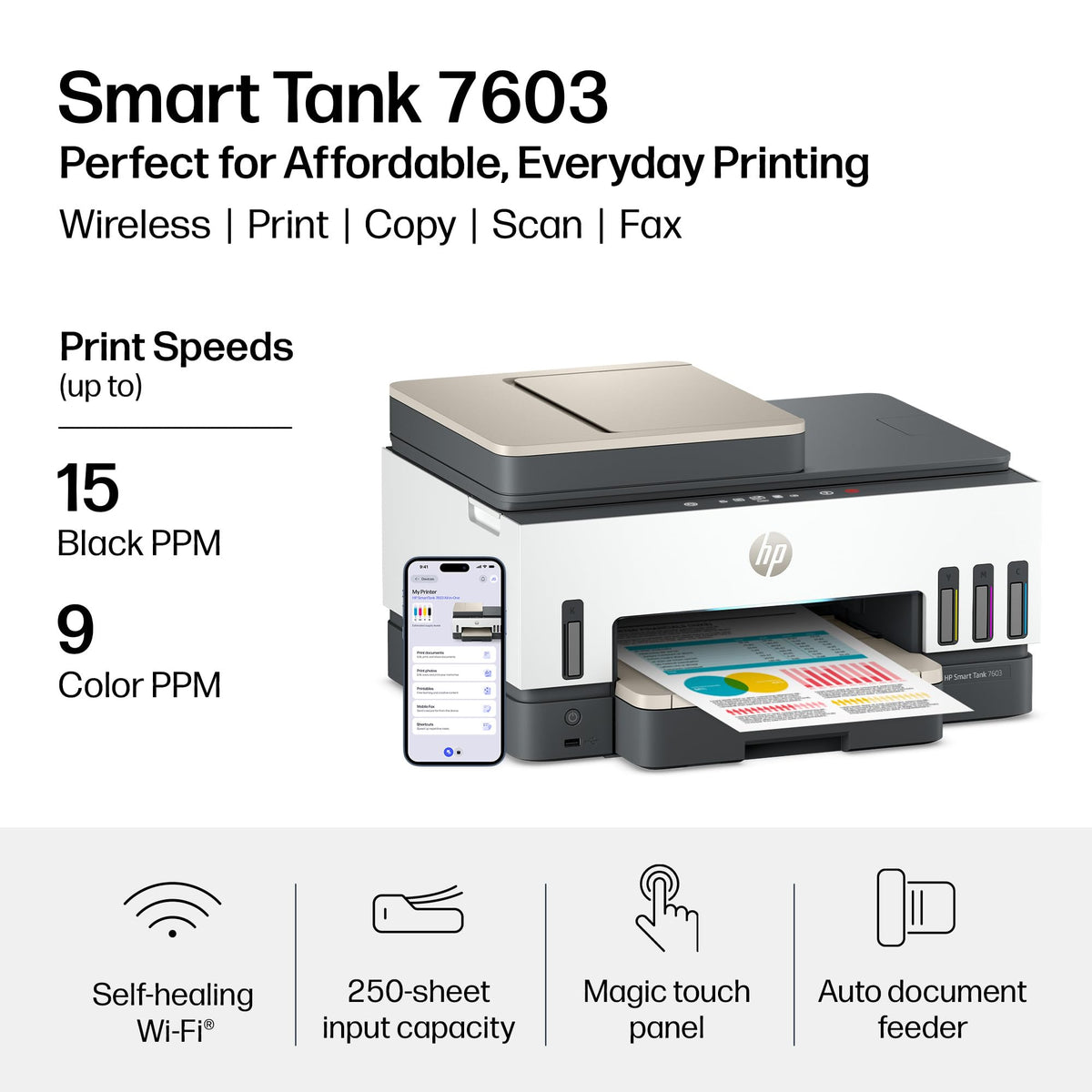 HP Printer 9B5D1A#B1H, one size – view 3