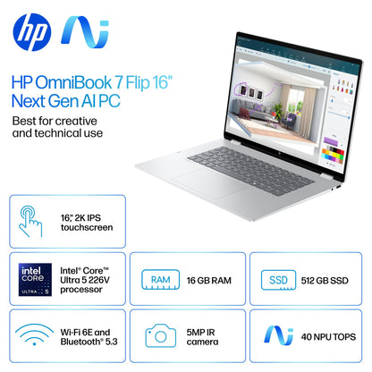 HP Notebook Computer B6JG7UA#ABA, 16GB RAM | 512GB SSD – view 2