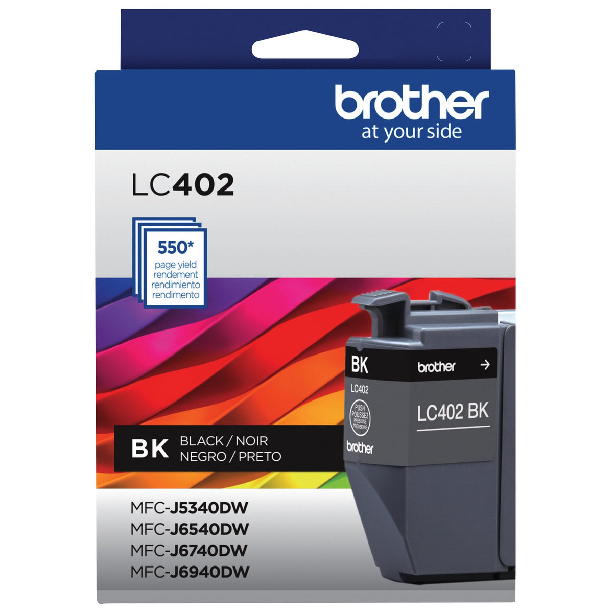 Brother Inkjet Printer Ink LC402BKS, Standard Yield