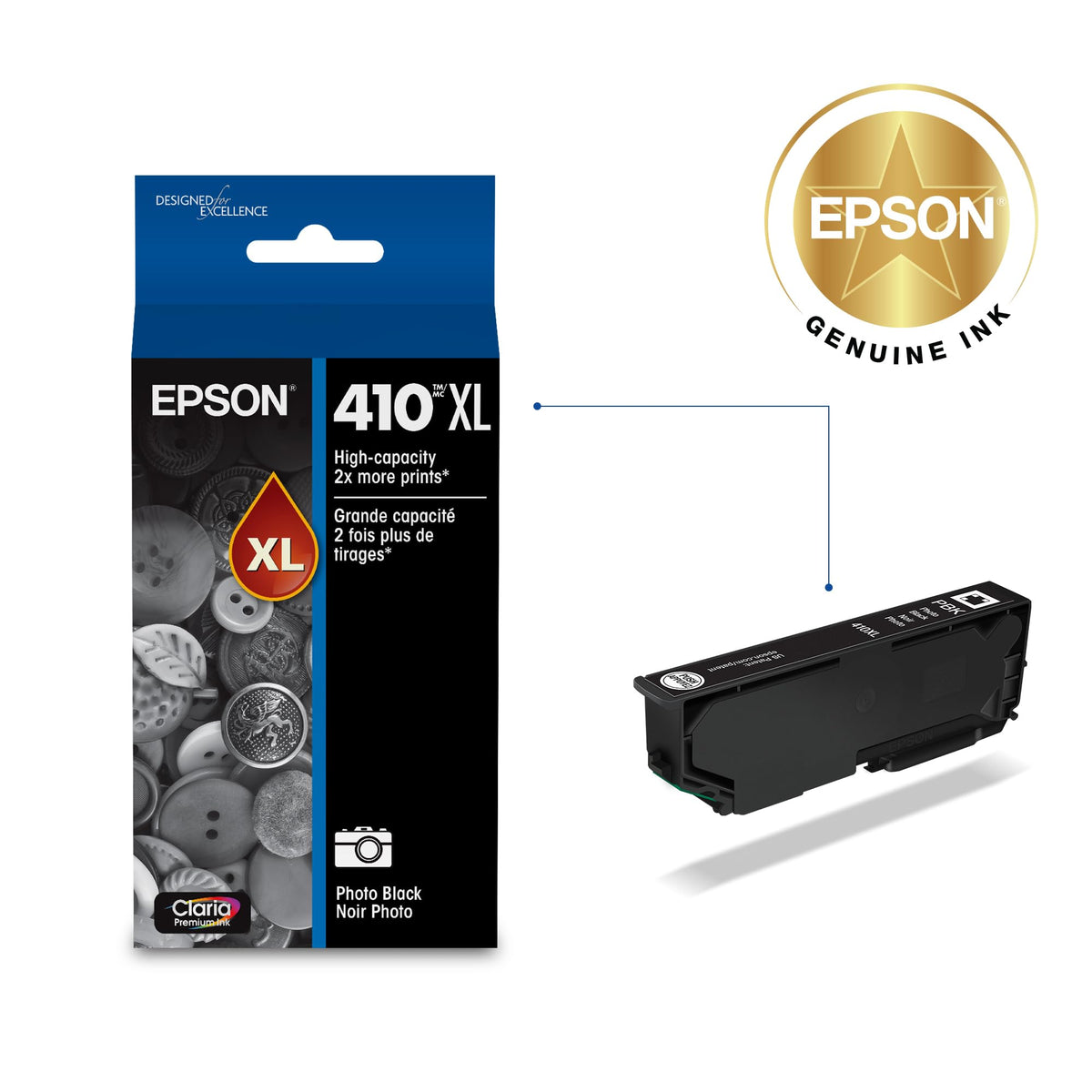 Epson Inkjet Printer Ink T410XL120, I PACK(PHOTO BLACK) – view 2