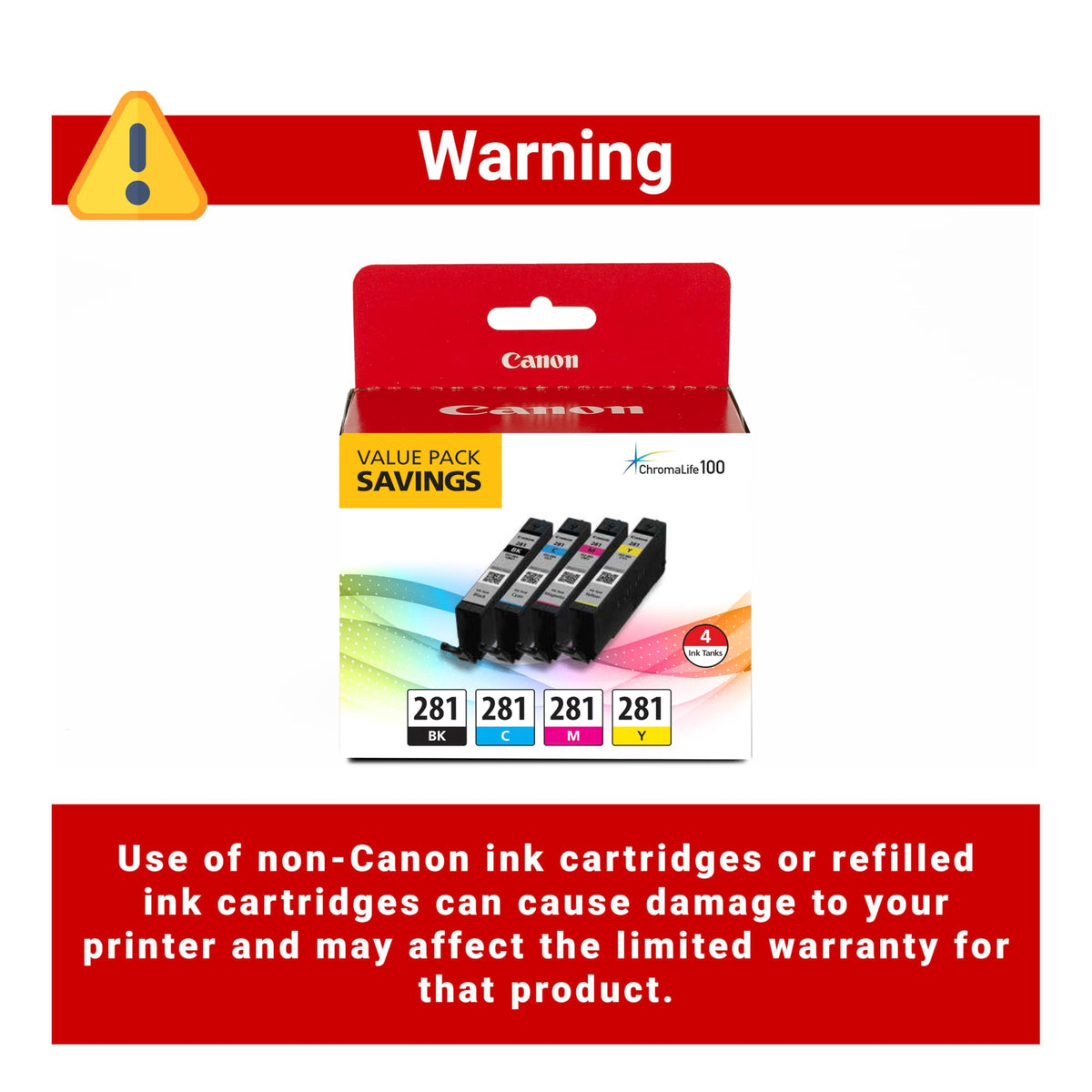 Canon Inkjet Printer Ink 2091C005, Standard, 4 Count – view 3