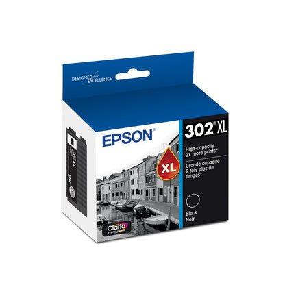 Epson Inkjet Printer Ink T302XL020-S, High Yield