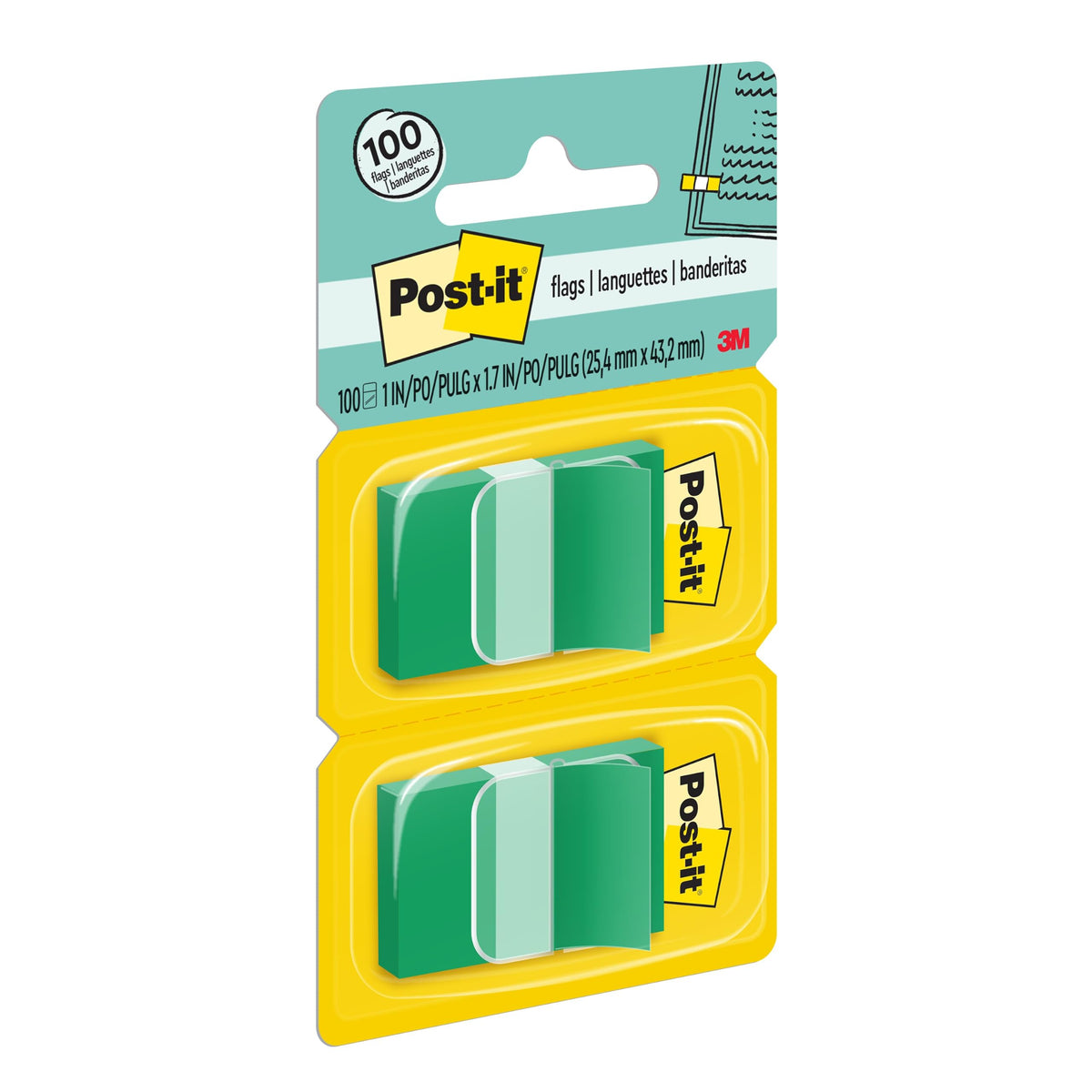 Post-it Self Stick Note 680-GN2, 0.3" x 2.7" – view 10