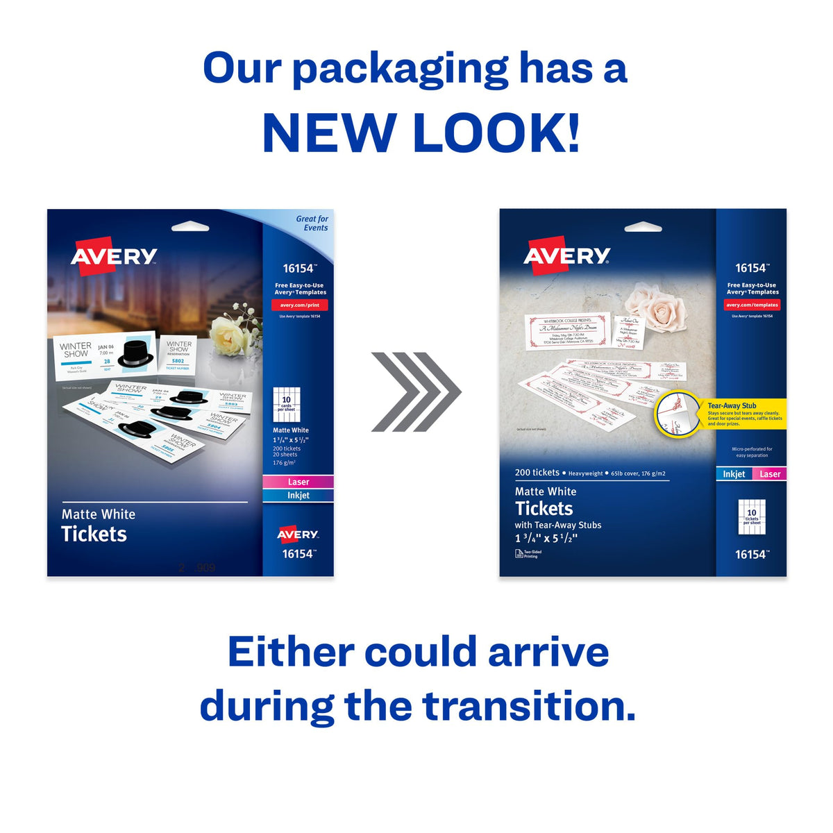 Avery Card Stock 16154, 1.75" x 5.5", 200 Count – view 2