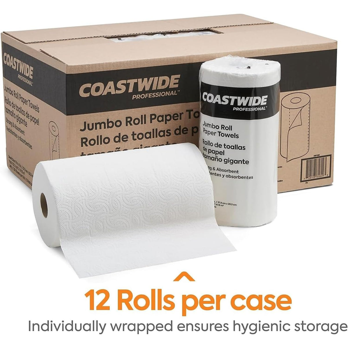 COASTWIDE Paper Towel CW21806, Jumbo, 12 Count – view 3