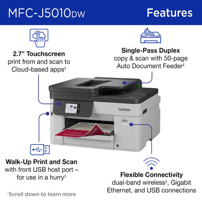 Brother Printer MFCJ5010DW, Standard – view 3